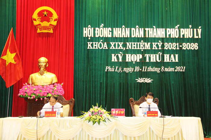 Kỳ họp thứ 2 HĐND thành phố Phủ Lý khóa XIX, nhiệm kỳ 2021 - 2026
